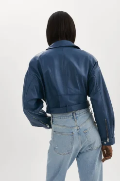 Femme LAMARQUE DYLAN | Veste De Motard En Cuir Des Années 80