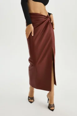 Femme LAMARQUE EILEEN | Jupe Longue En Similicuir