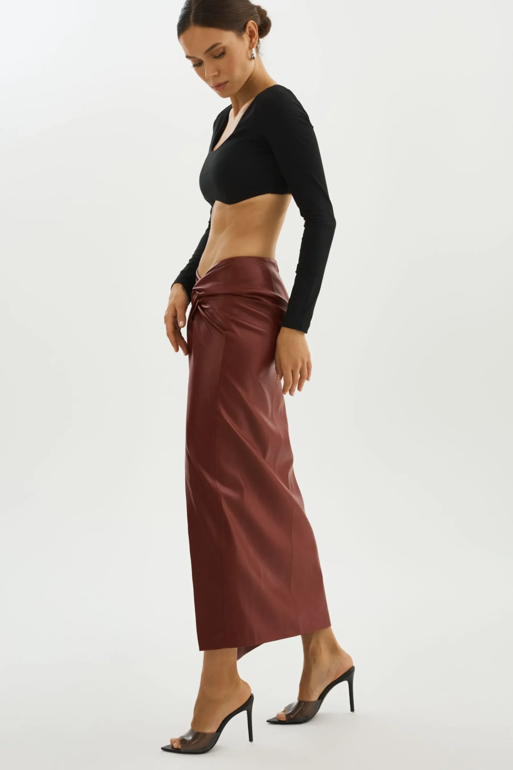 Femme LAMARQUE EILEEN | Jupe Longue En Similicuir