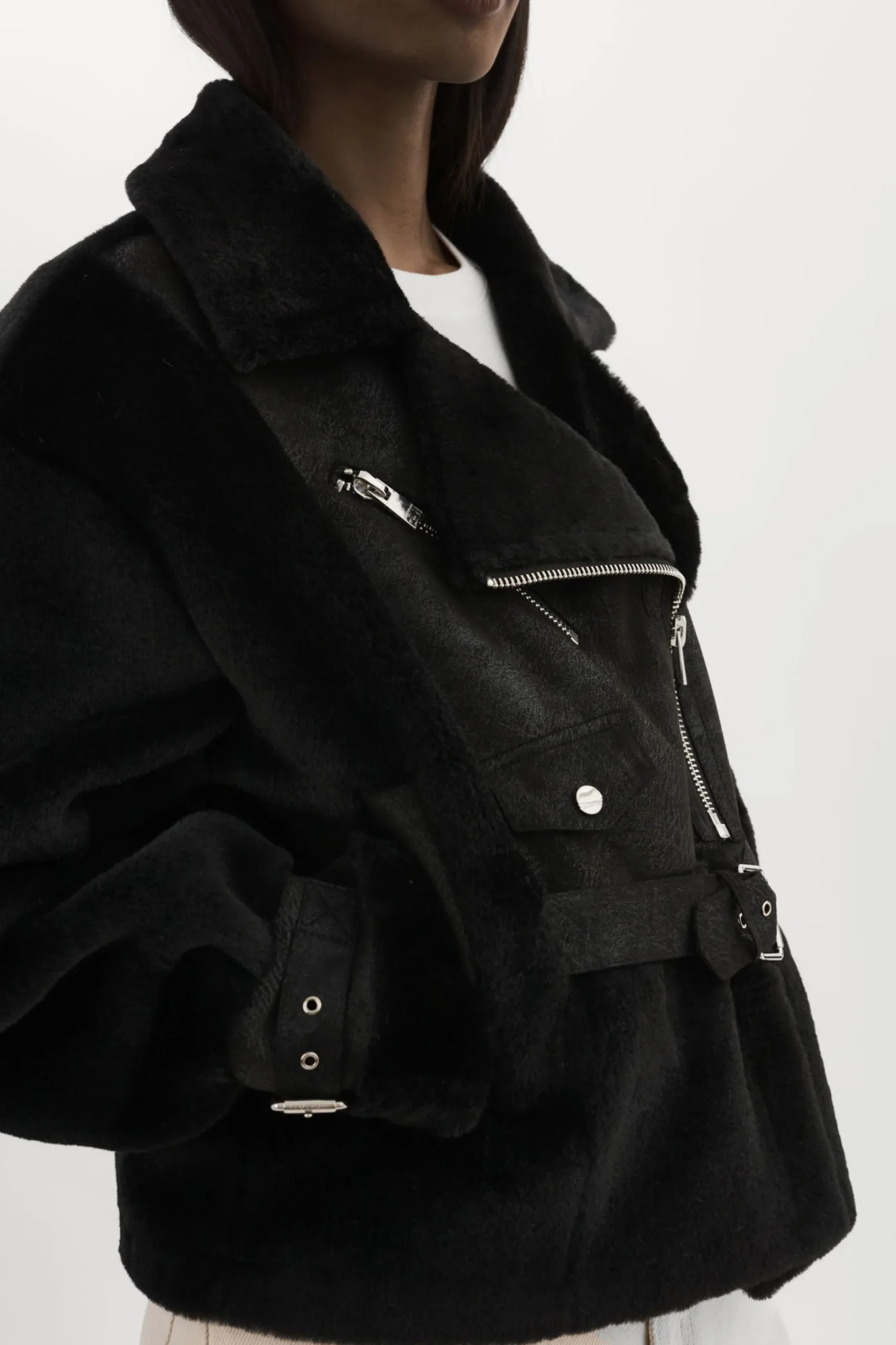Femme LAMARQUE ELODY | Veste En Fausse Fourrure