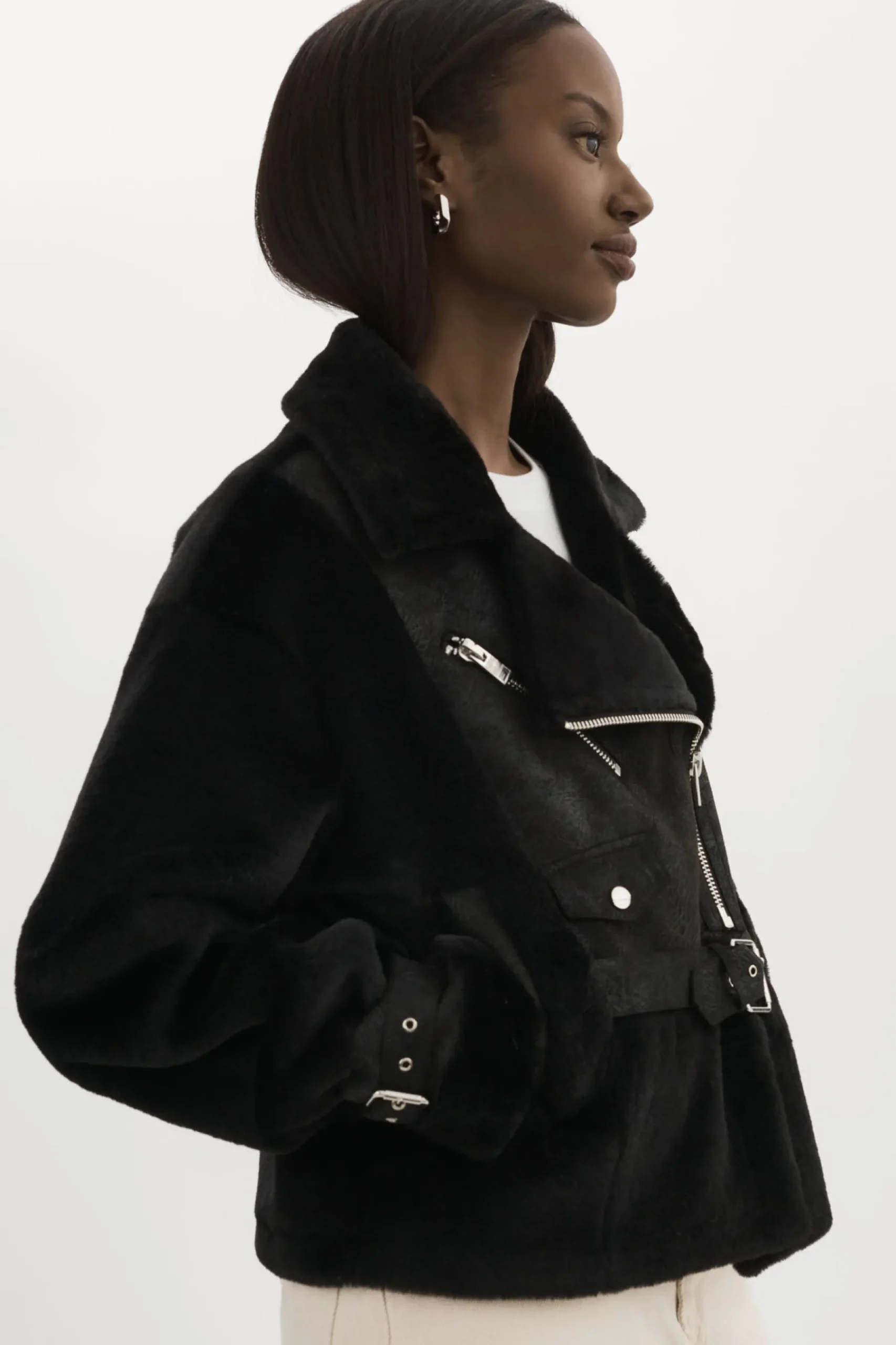 Femme LAMARQUE ELODY | Veste En Fausse Fourrure