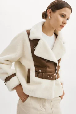 Femme LAMARQUE ELODY | Veste En Fausse Fourrure