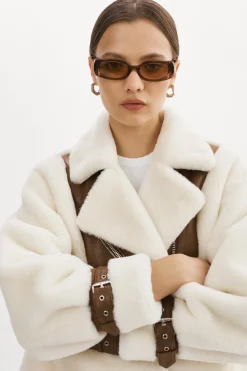 Femme LAMARQUE ELODY | Veste En Fausse Fourrure