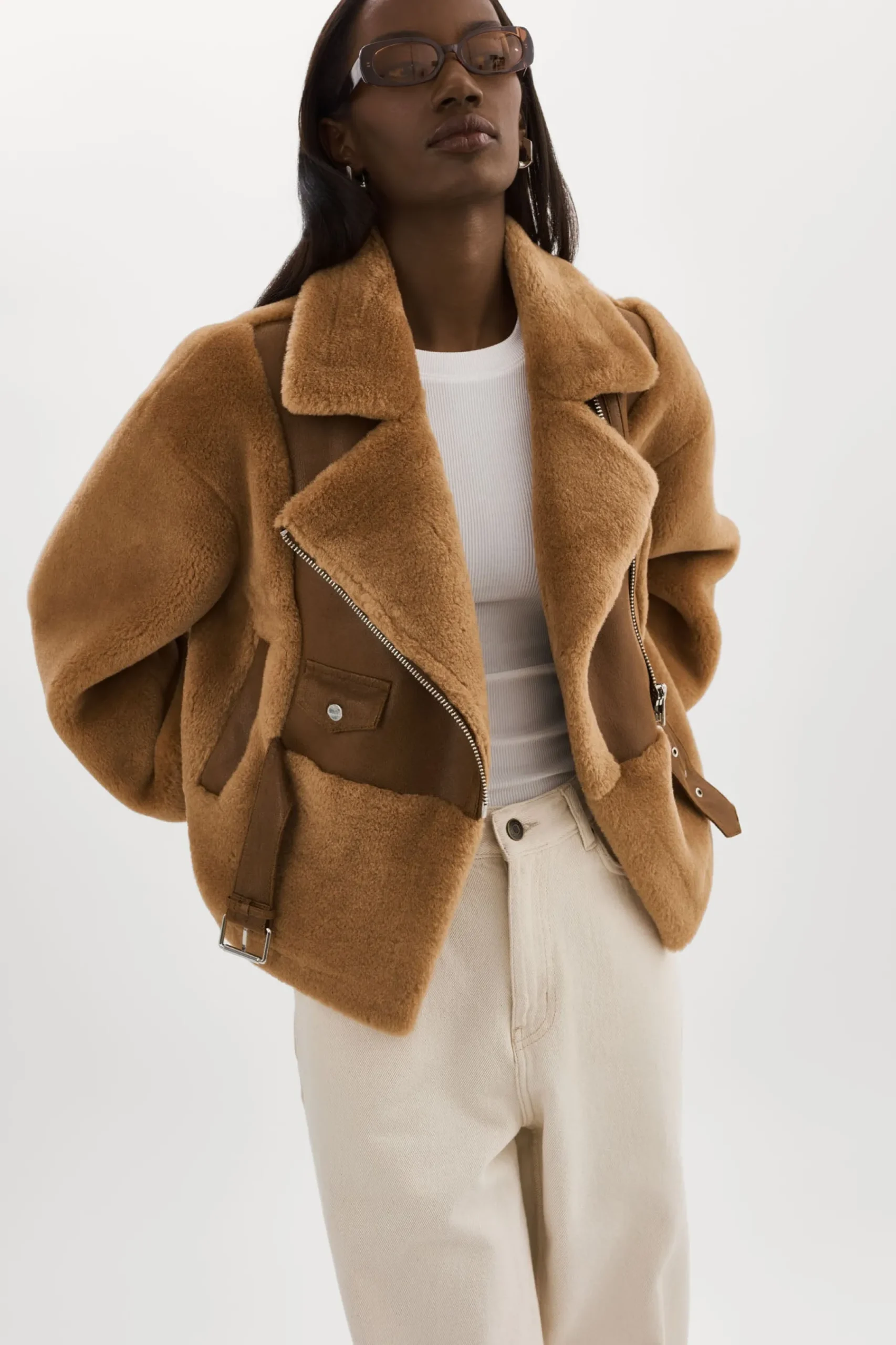 Femme LAMARQUE ELODY | Veste En Fausse Fourrure