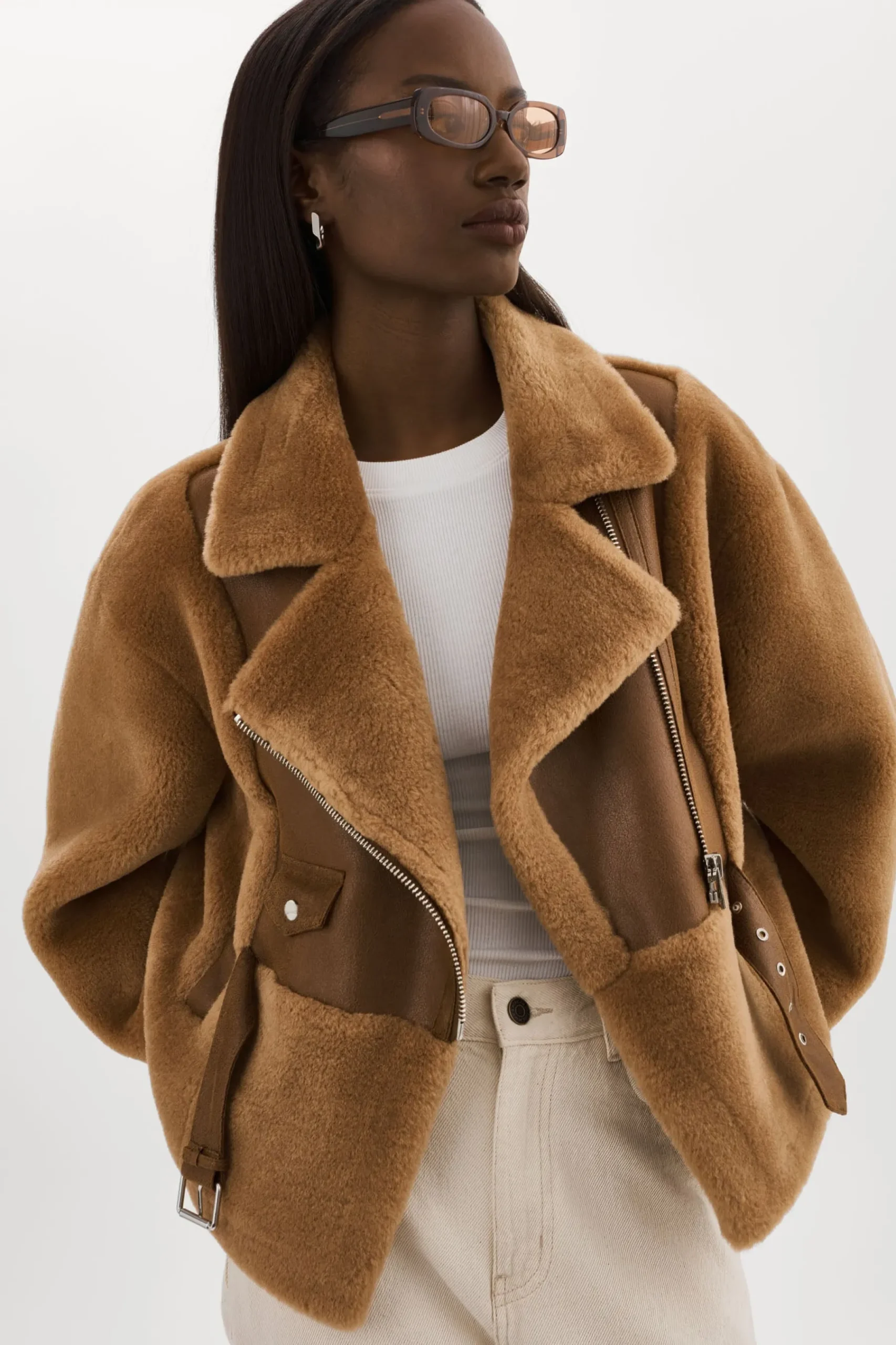 Femme LAMARQUE ELODY | Veste En Fausse Fourrure