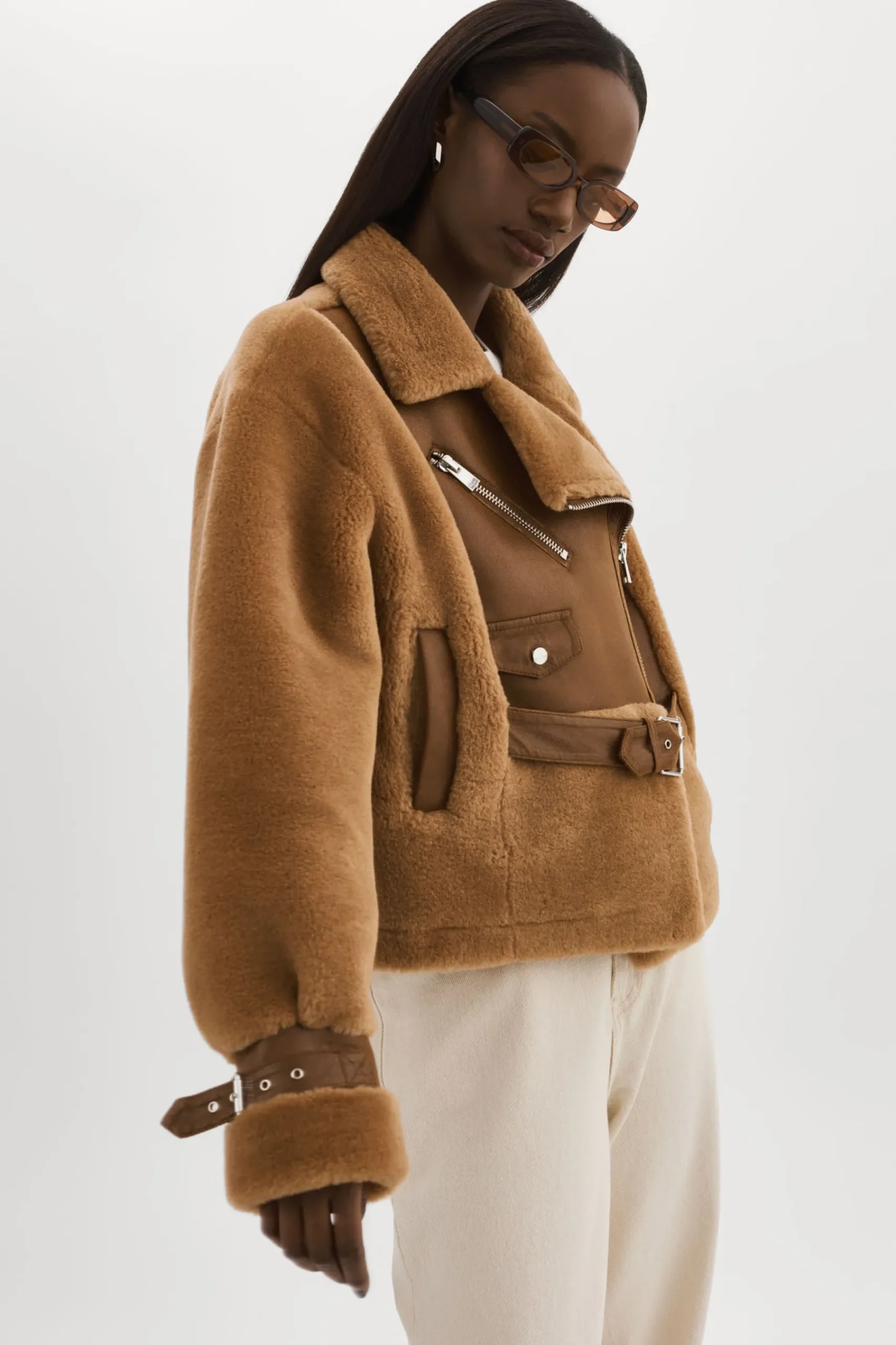 Femme LAMARQUE ELODY | Veste En Fausse Fourrure