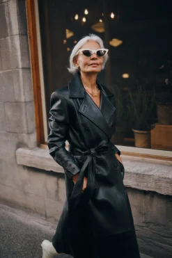 Femme LAMARQUE ERMA Trench En Cuir