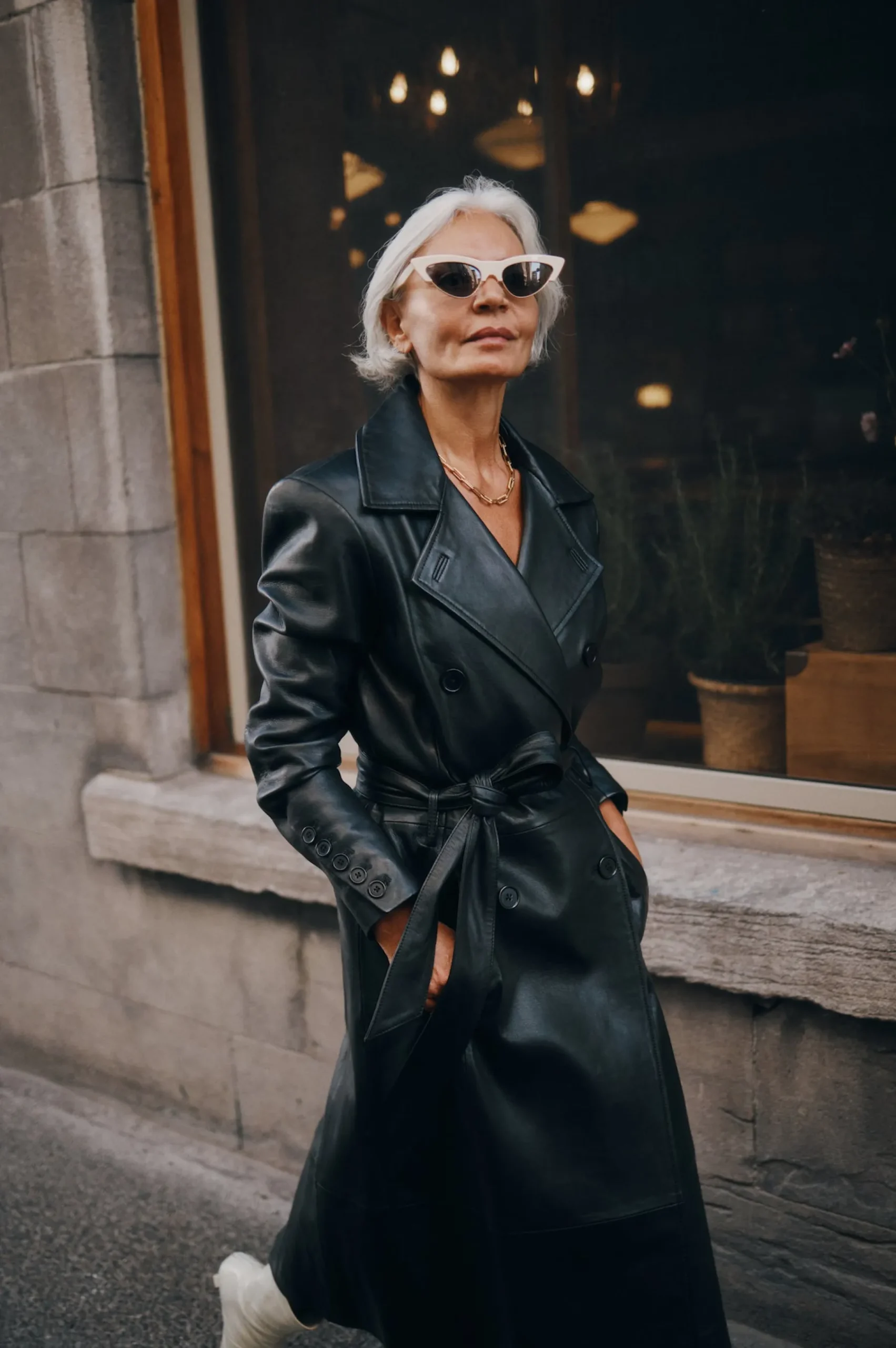 Femme LAMARQUE ERMA Trench En Cuir