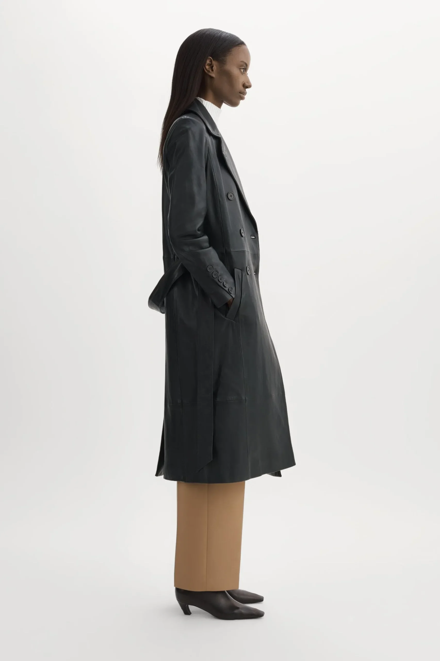 Femme LAMARQUE ERMA Trench En Cuir