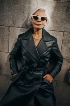 Femme LAMARQUE ERMA Trench En Cuir