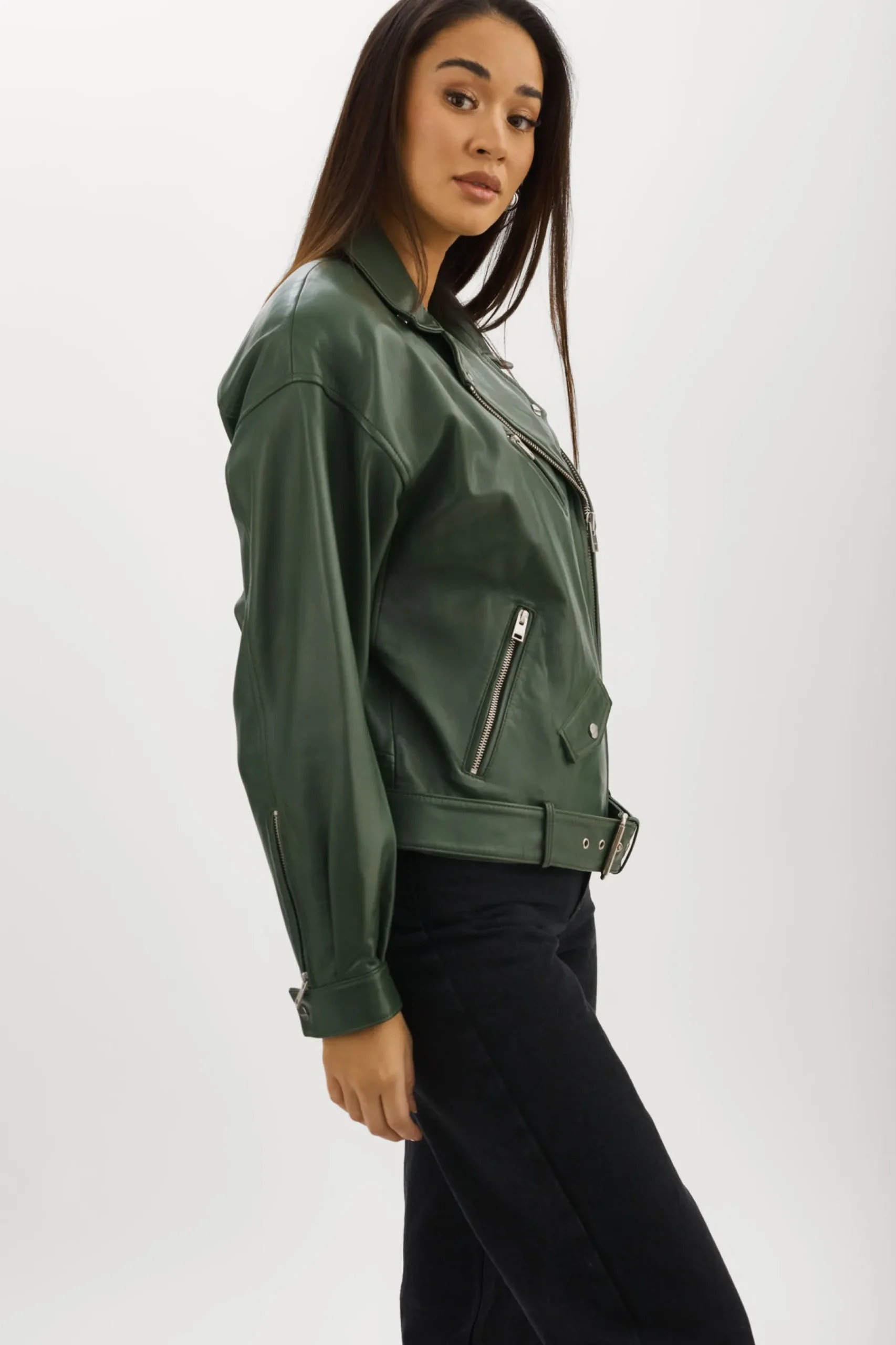 Femme LAMARQUE ESTIA | Veste De Motard En Cuir