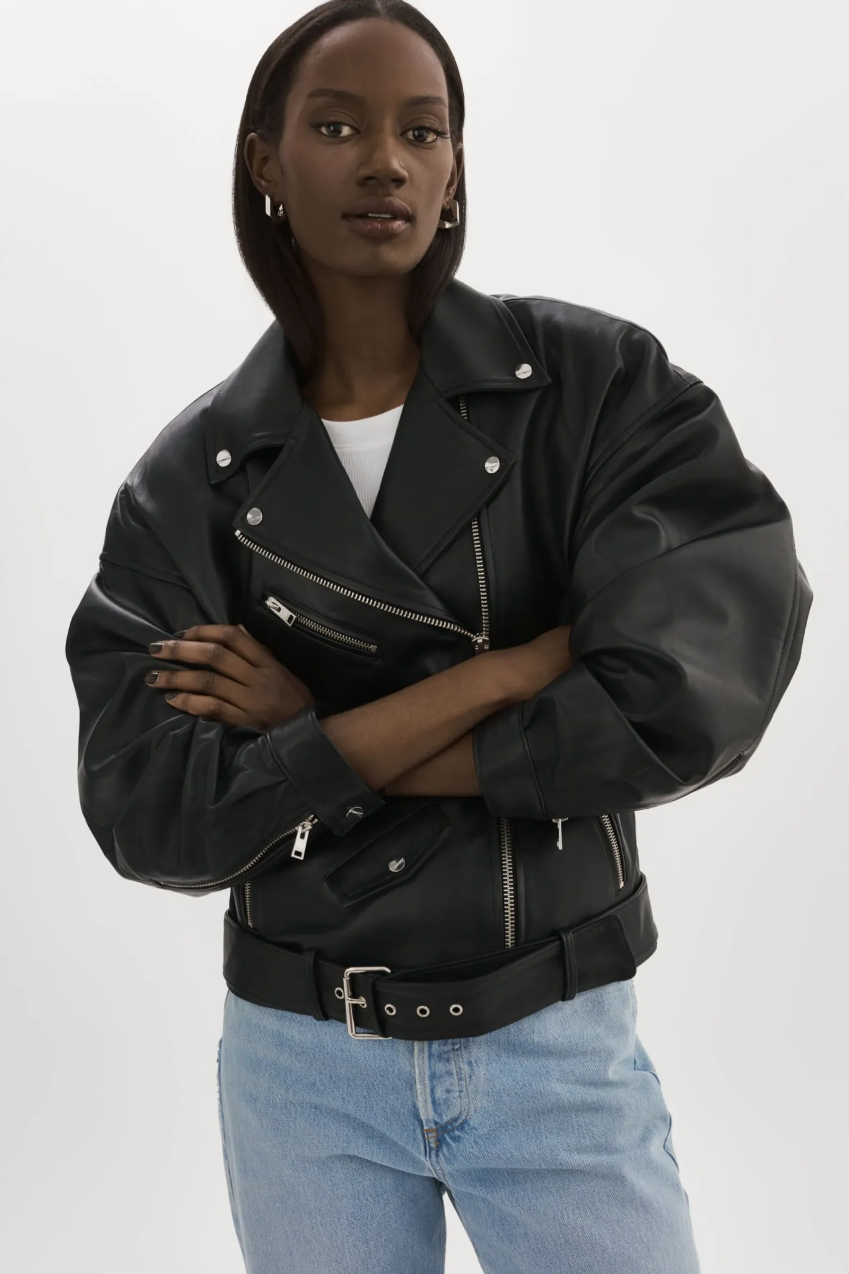 Femme LAMARQUE ESTIA | Veste De Motard En Cuir