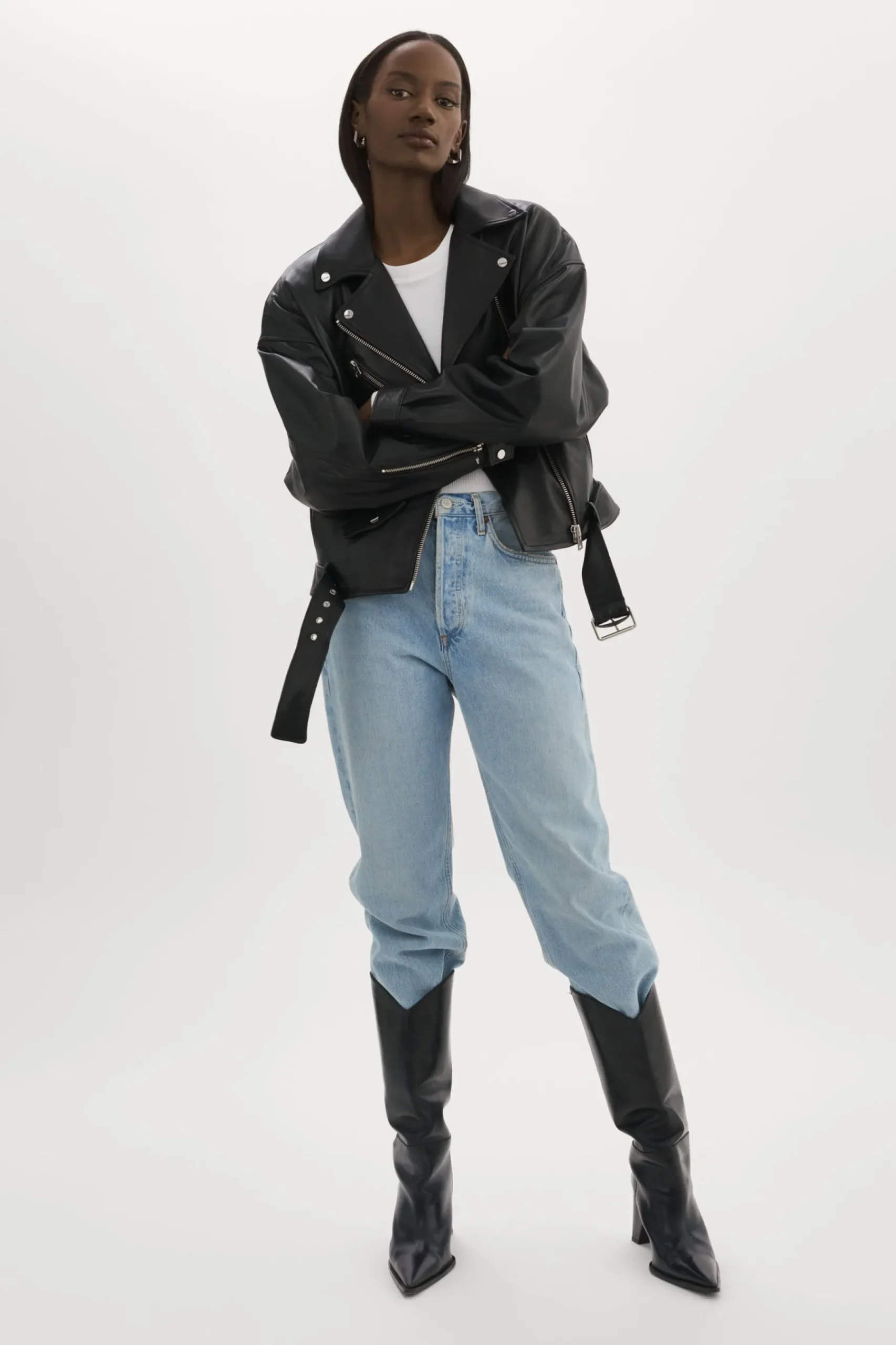 Femme LAMARQUE ESTIA | Veste De Motard En Cuir