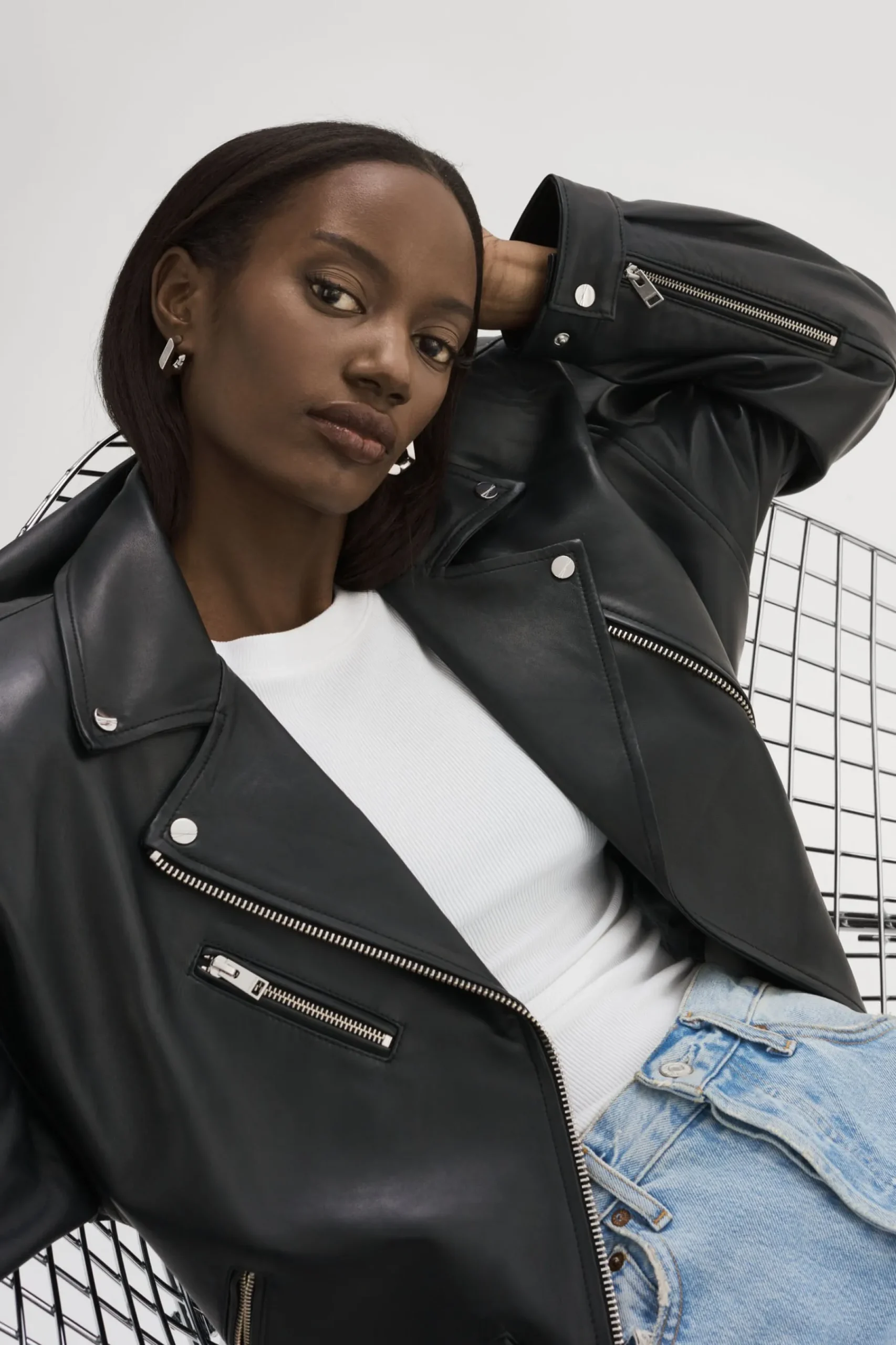 Femme LAMARQUE ESTIA | Veste De Motard En Cuir