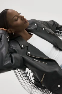 Femme LAMARQUE ESTIA | Veste De Motard En Cuir