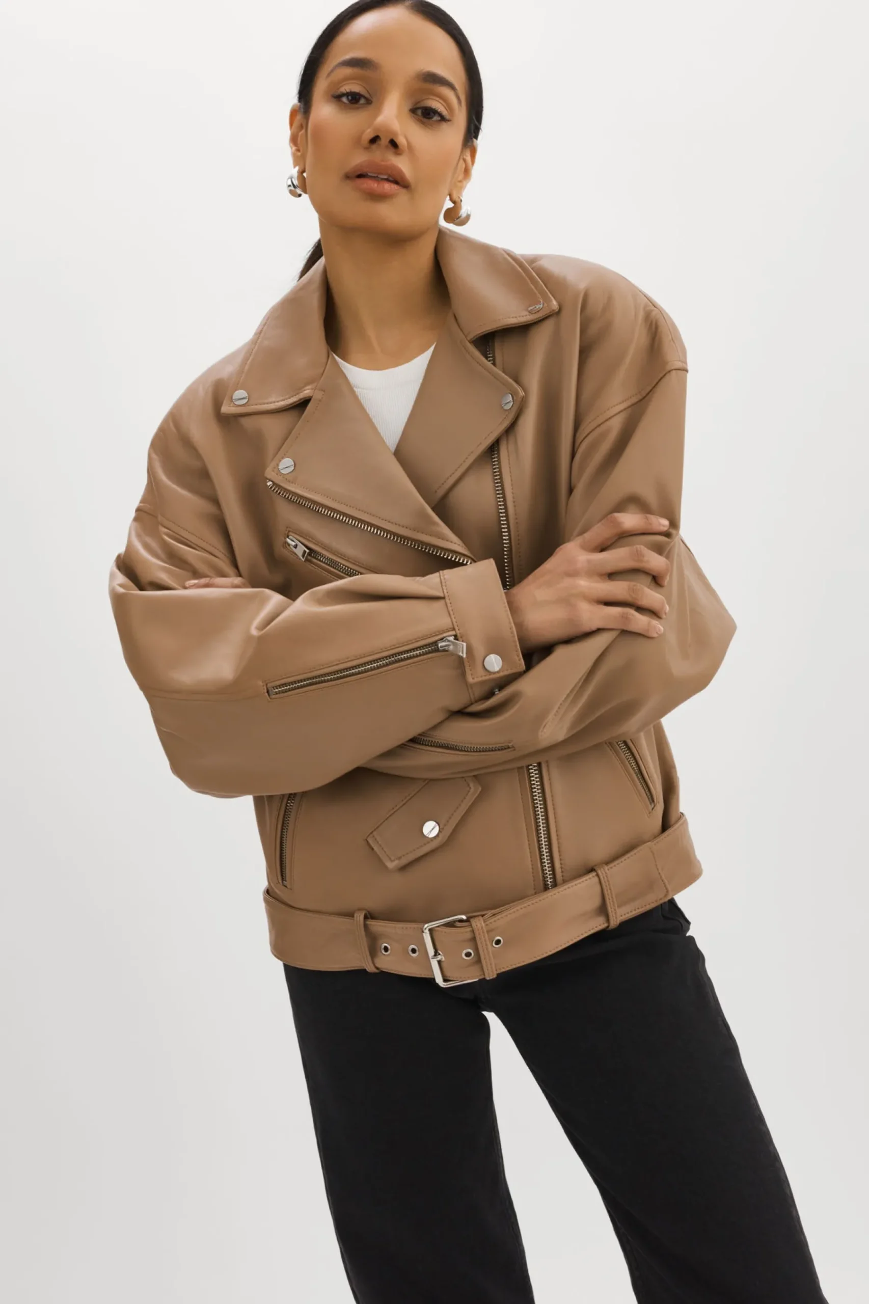 Femme LAMARQUE ESTIA | Veste De Motard En Cuir