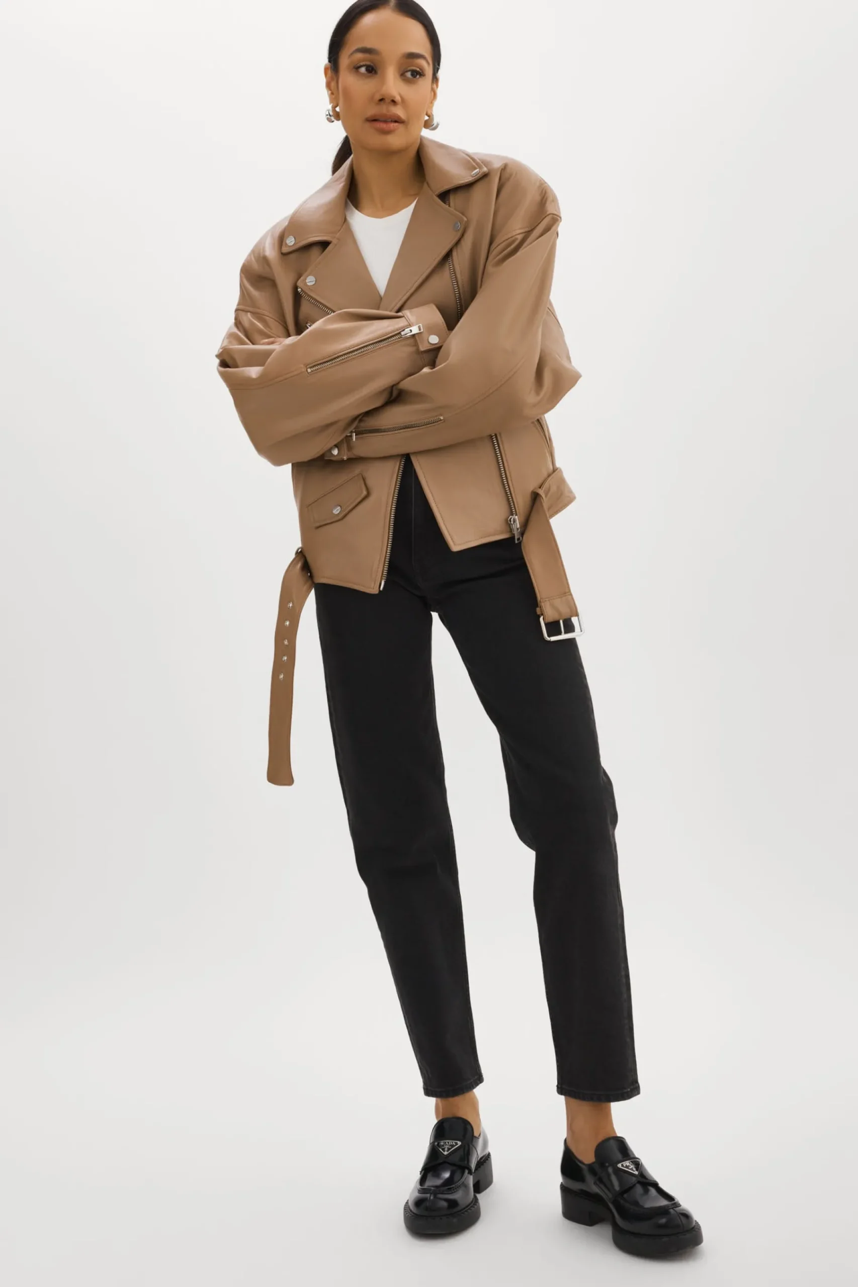 Femme LAMARQUE ESTIA | Veste De Motard En Cuir