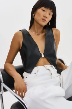 Femme LAMARQUE ESTRELLA | Haut Gilet En Cuir
