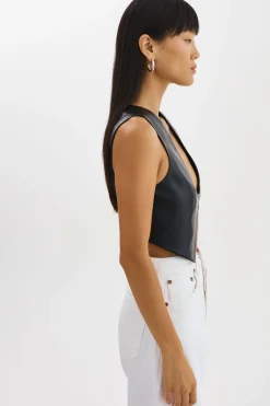 Femme LAMARQUE ESTRELLA | Haut Gilet En Cuir