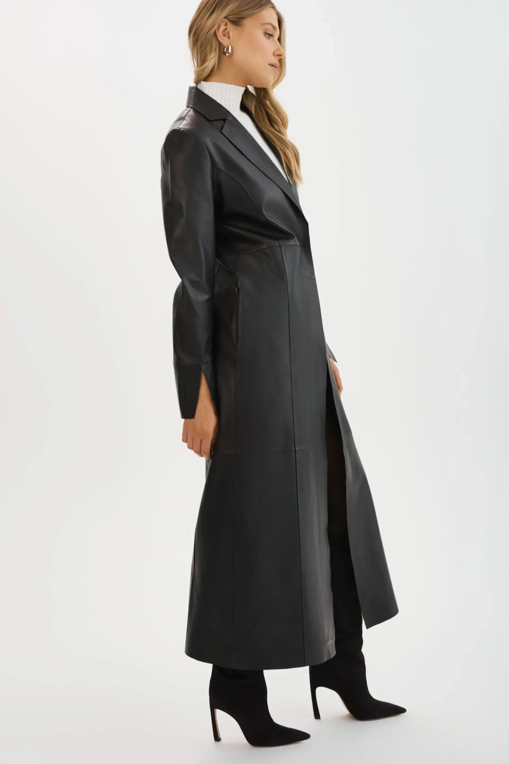 Femme LAMARQUE EVANNA | Manteau Long En Cuir