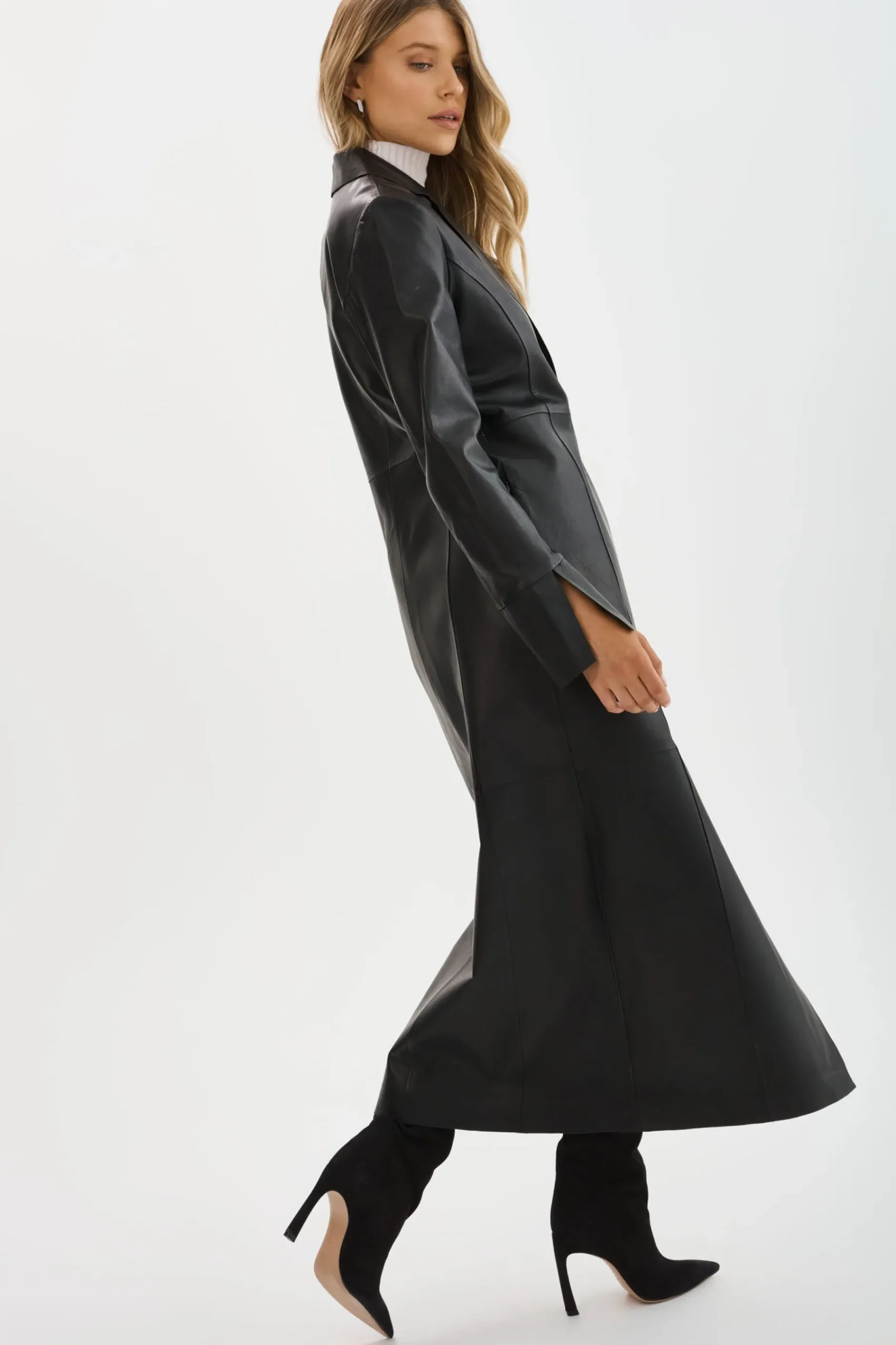 Femme LAMARQUE EVANNA | Manteau Long En Cuir