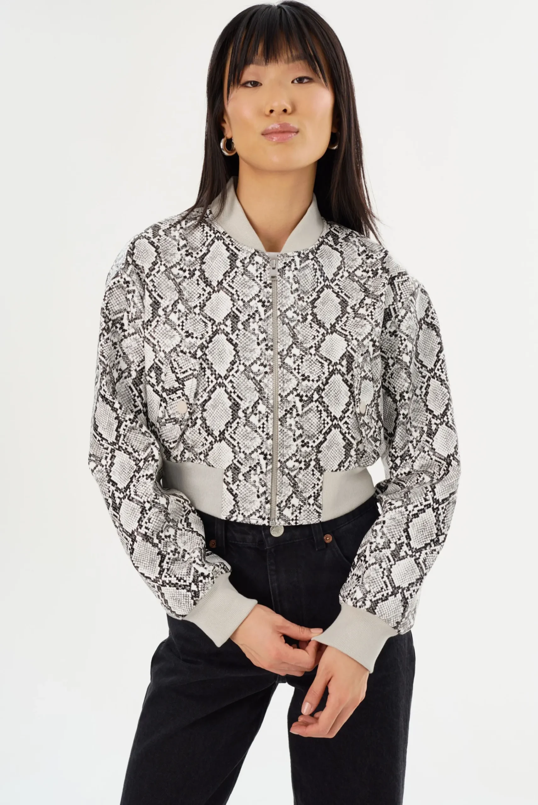 Femme LAMARQUE EVELIN | Bomber Court En Similicuir