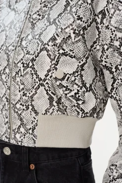 Femme LAMARQUE EVELIN | Bomber Court En Similicuir