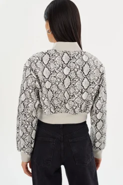 Femme LAMARQUE EVELIN | Bomber Court En Similicuir