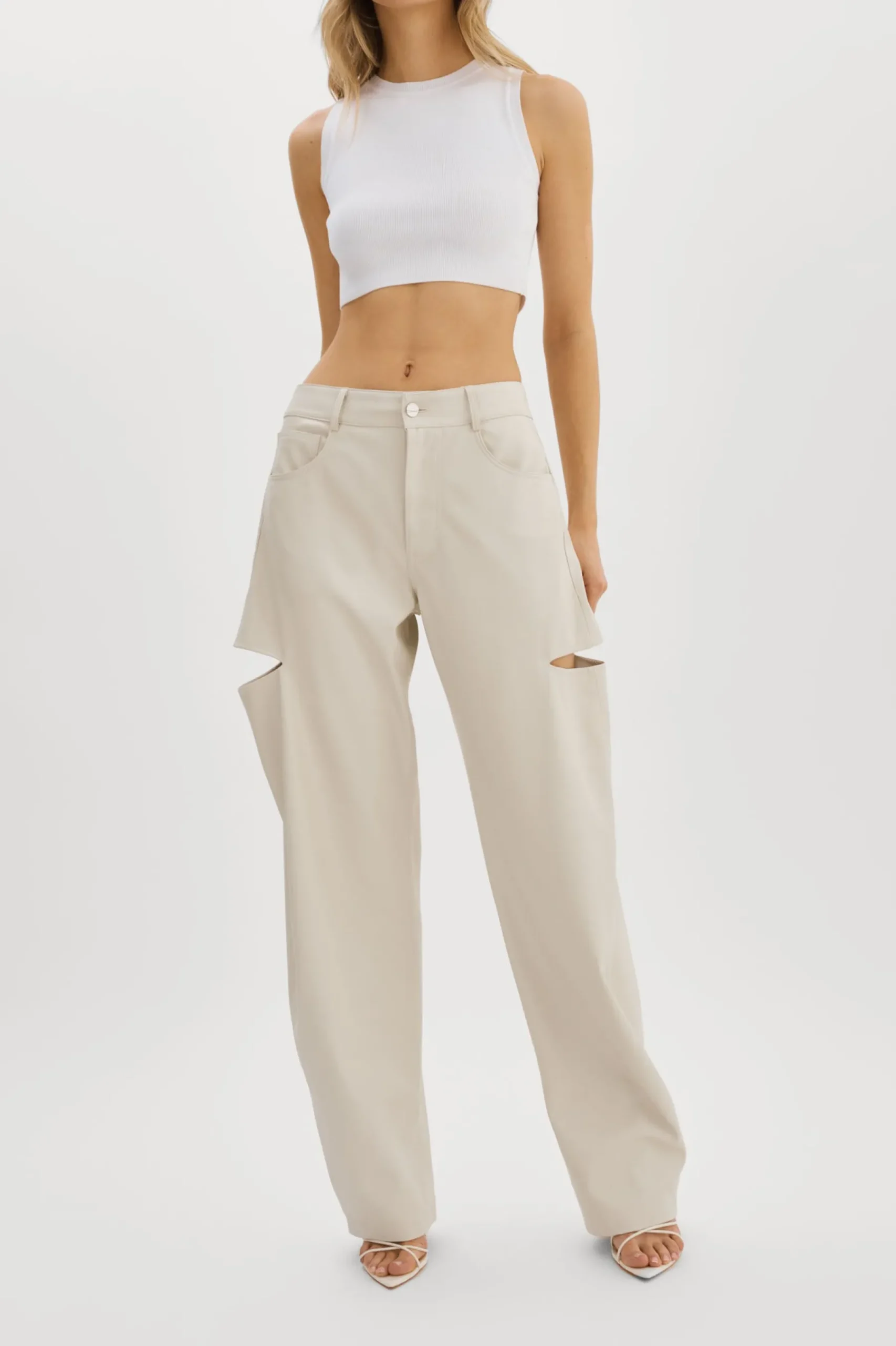 Femme LAMARQUE FALEEN | Faux Leather Loose Pants