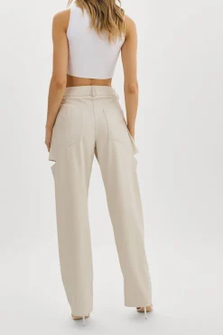 Femme LAMARQUE FALEEN | Faux Leather Loose Pants