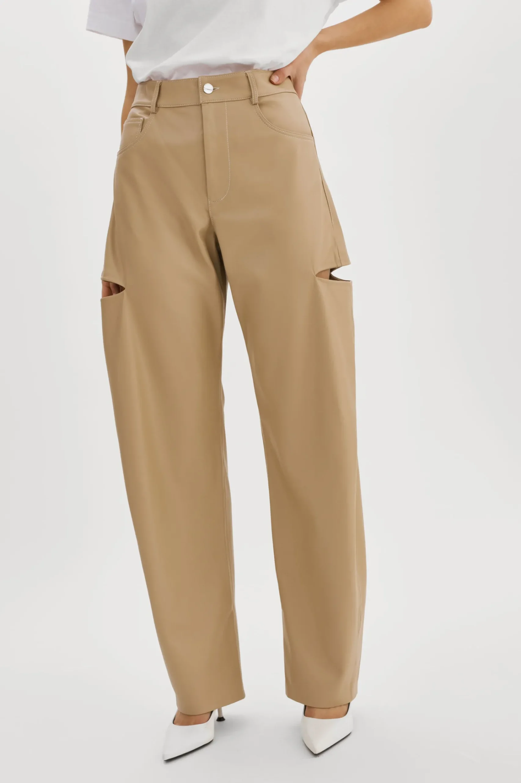 Femme LAMARQUE FALEEN | Pantalon Ample En Similicuir