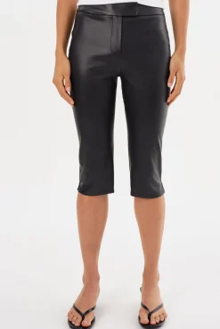 Femme LAMARQUE FAYA | Pantalon Capri En Similicuir