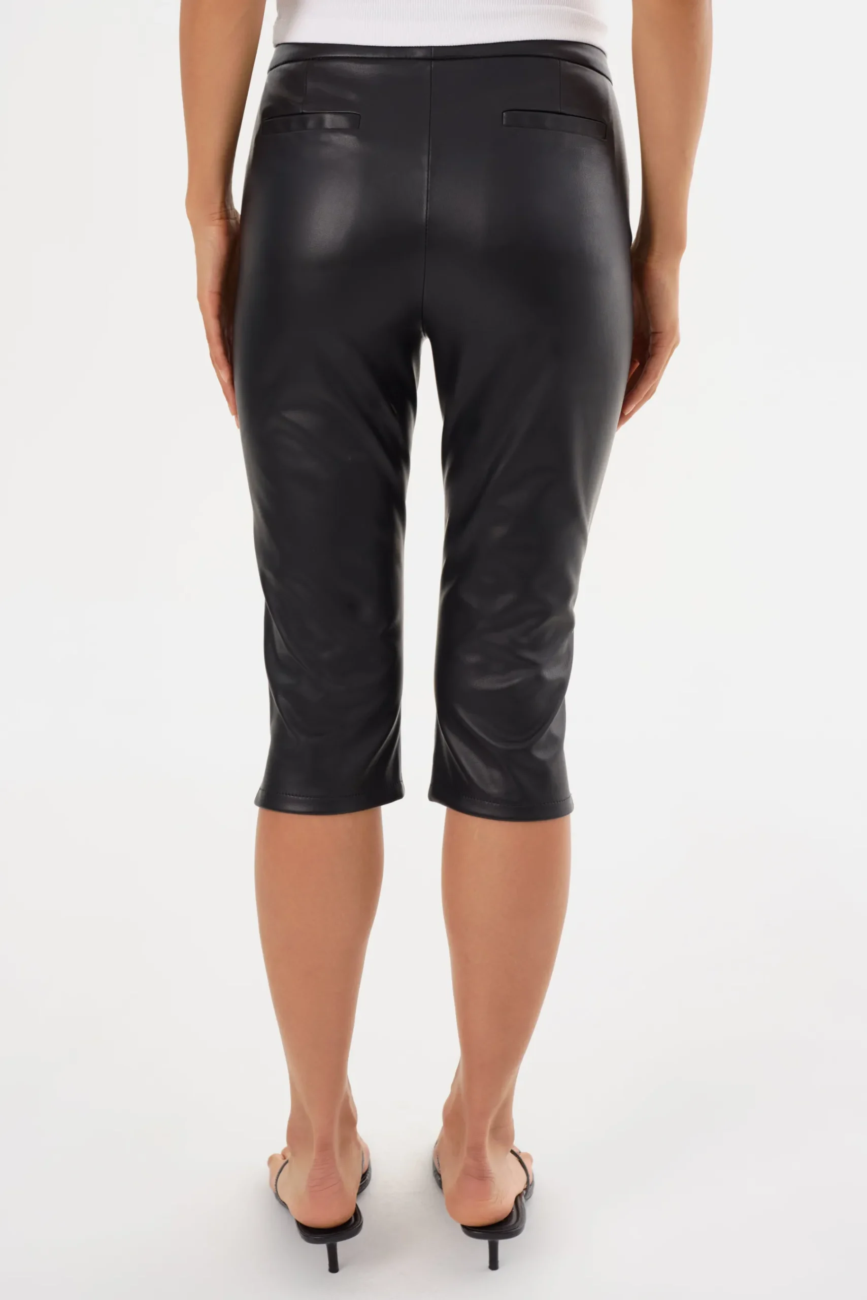 Femme LAMARQUE FAYA | Pantalon Capri En Similicuir