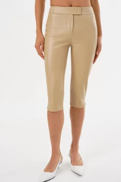 Femme LAMARQUE FAYA | Pantalon Capri En Similicuir