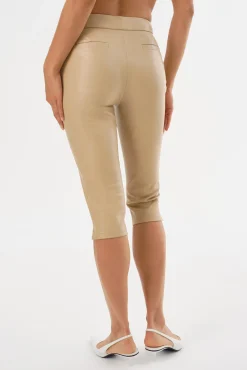 Femme LAMARQUE FAYA | Pantalon Capri En Similicuir