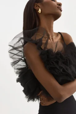 Femme LAMARQUE FELETA | Top à Volants En Tulle