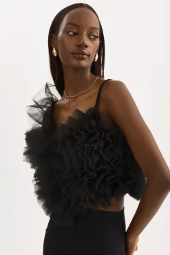 Femme LAMARQUE FELETA | Top à Volants En Tulle