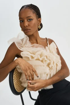 Femme LAMARQUE FELETA | Top à Volants En Tulle