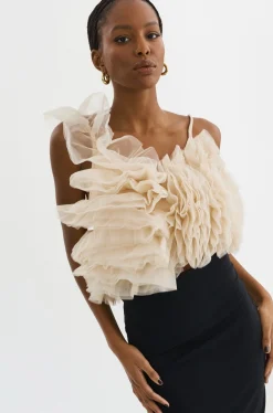 Femme LAMARQUE FELETA | Top à Volants En Tulle