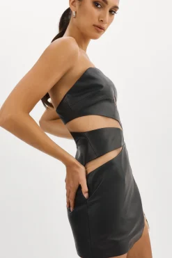 Femme LAMARQUE GARBINA Robe En Cuir
