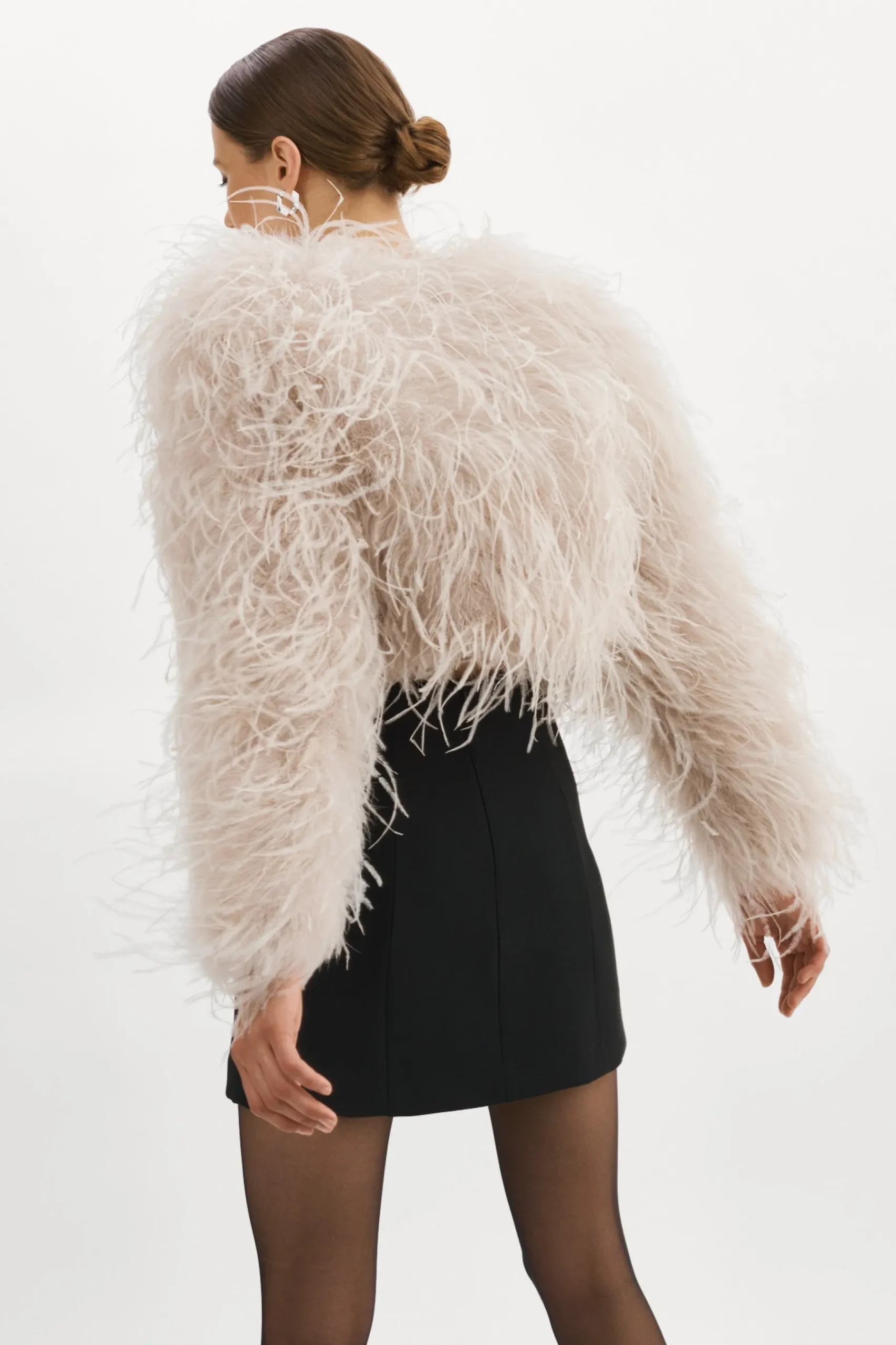 Femme LAMARQUE HALLIE Veste En Plumes D'autruche