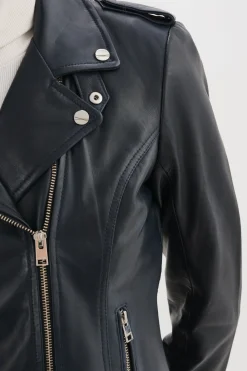 Femme LAMARQUE HARPER Veste Motard En Cuir Ajusté
