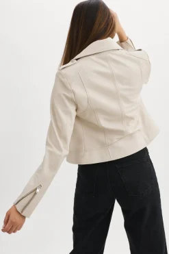 Femme LAMARQUE HOLY | Veste Moto En Cuir Avec Capuchon Amovible