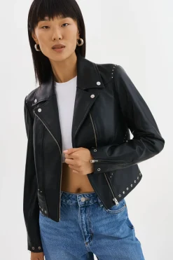 Femme LAMARQUE IDETTA | Veste De Motard En Cuir