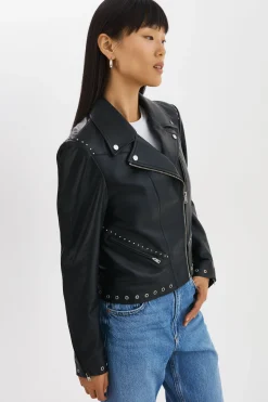 Femme LAMARQUE IDETTA | Veste De Motard En Cuir