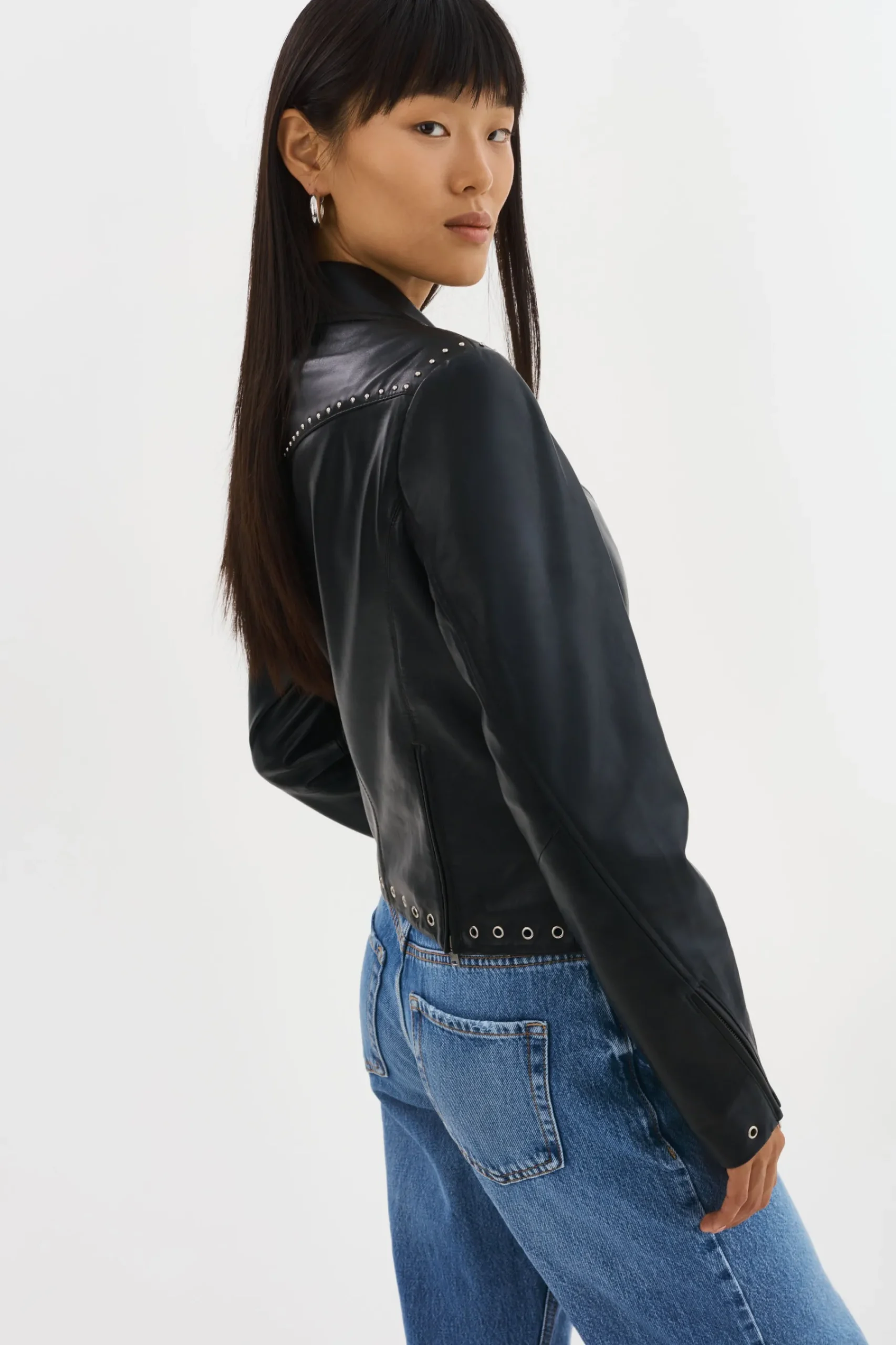 Femme LAMARQUE IDETTA | Veste De Motard En Cuir