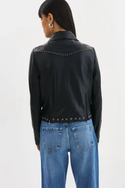 Femme LAMARQUE IDETTA | Veste De Motard En Cuir