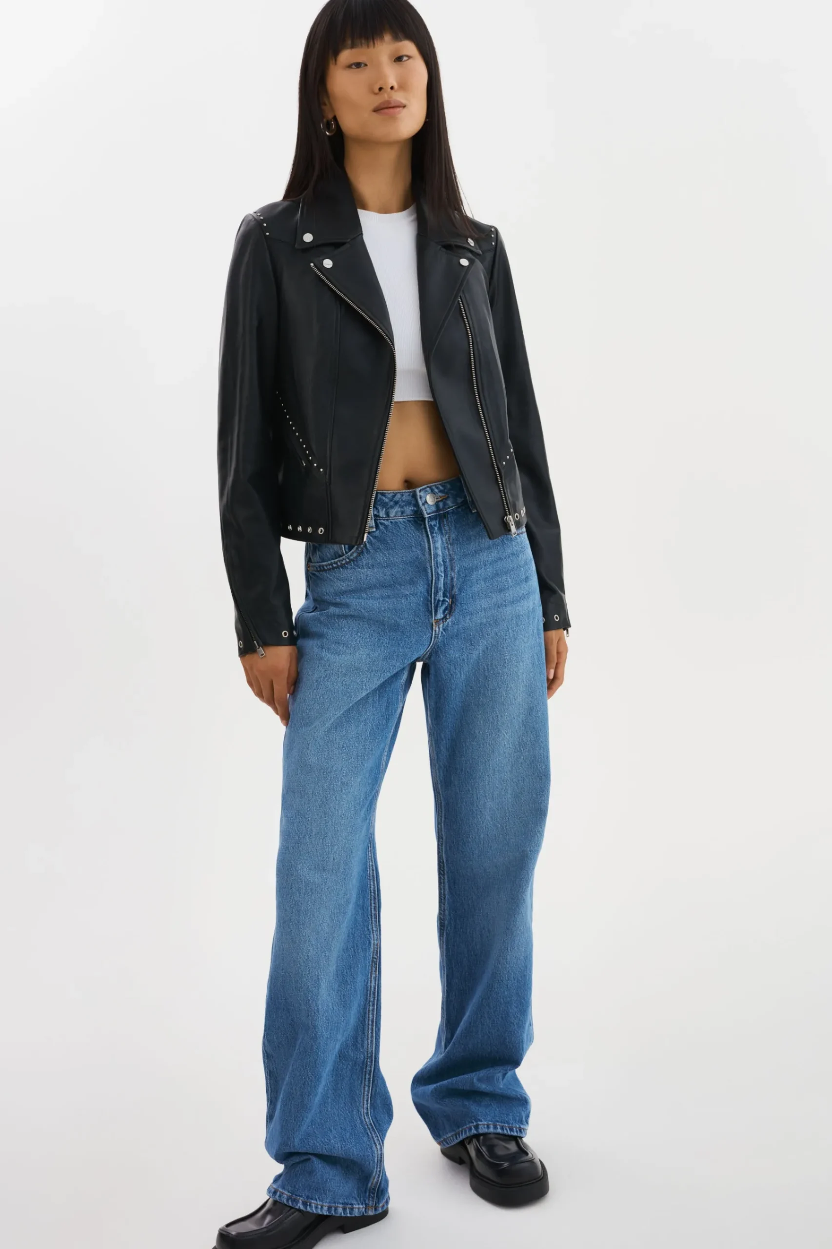 Femme LAMARQUE IDETTA | Veste De Motard En Cuir