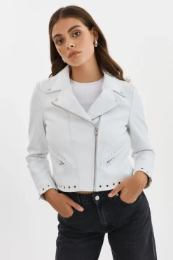 Femme LAMARQUE IDETTA | Veste De Motard En Cuir