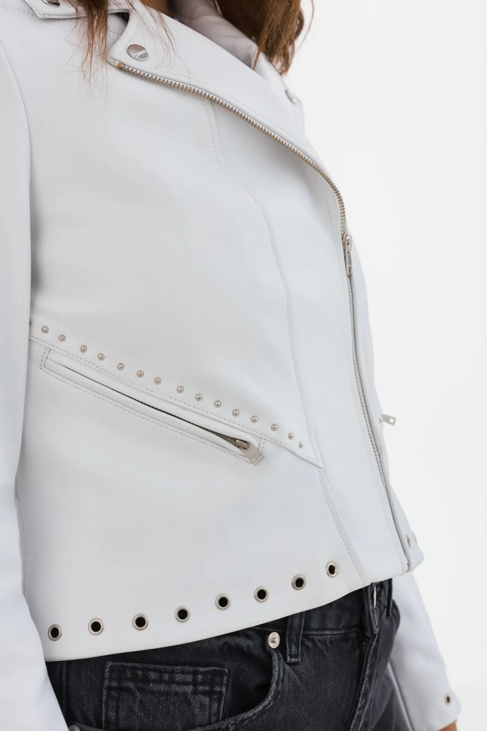 Femme LAMARQUE IDETTA | Veste De Motard En Cuir